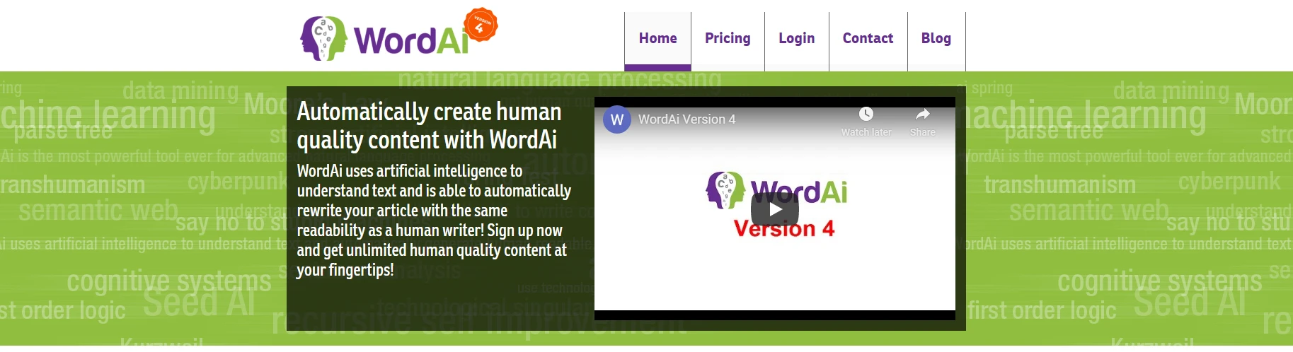 WordAi The Best Article Rewriter indiaoncloud.com
